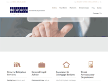 Tablet Screenshot of delatorresolicitors.com